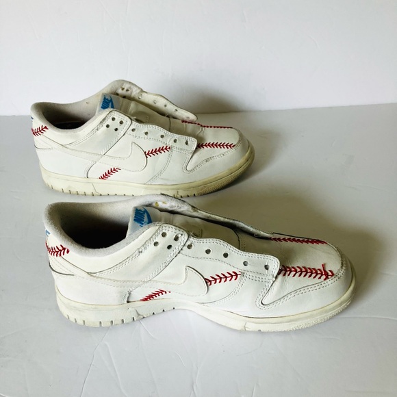 NIKE DUNK LOW OPENING DAY! BASEBALL MLB DIAMOND SERIES Nike 310569-115 SIZE 5Y - Picture 5 of 7
